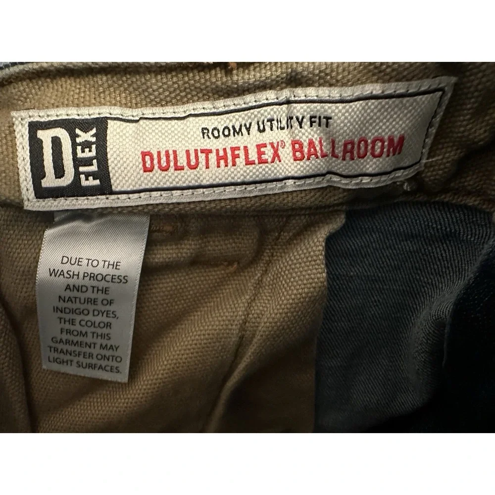 Duluth Trading Flex Ballroom Roomy Utility Fit Carpenter Jeans Mens 42x30‎ Work